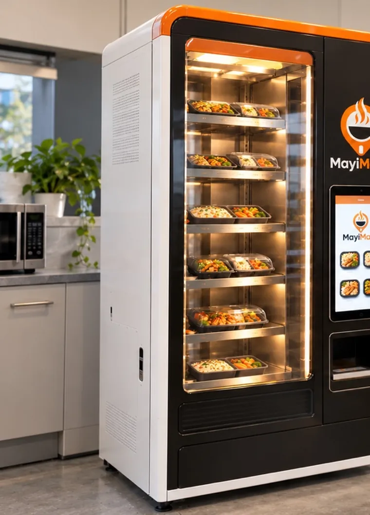 Distributeur MayiMayo dans un espace de pause professionnel